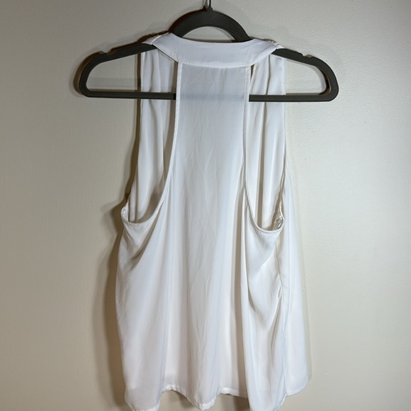 Krisa Surplice Tank Off White Size Large - Picture 4 of 5